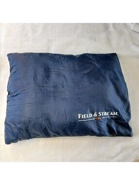 Field & Stream Camp Pillow Navy Blue Lightweight Travel Hiking Outdoor Camping